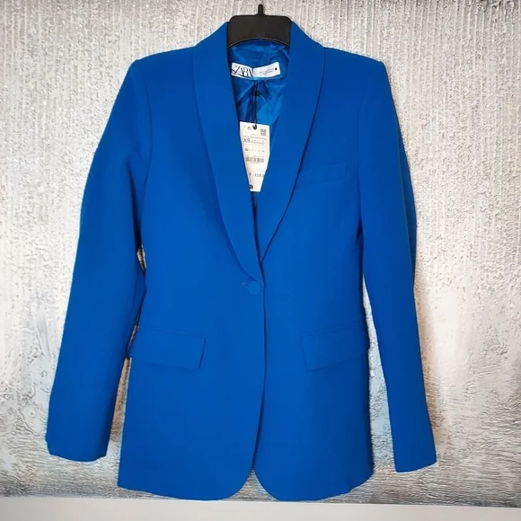Zara Blazer With Tuxedo Collar